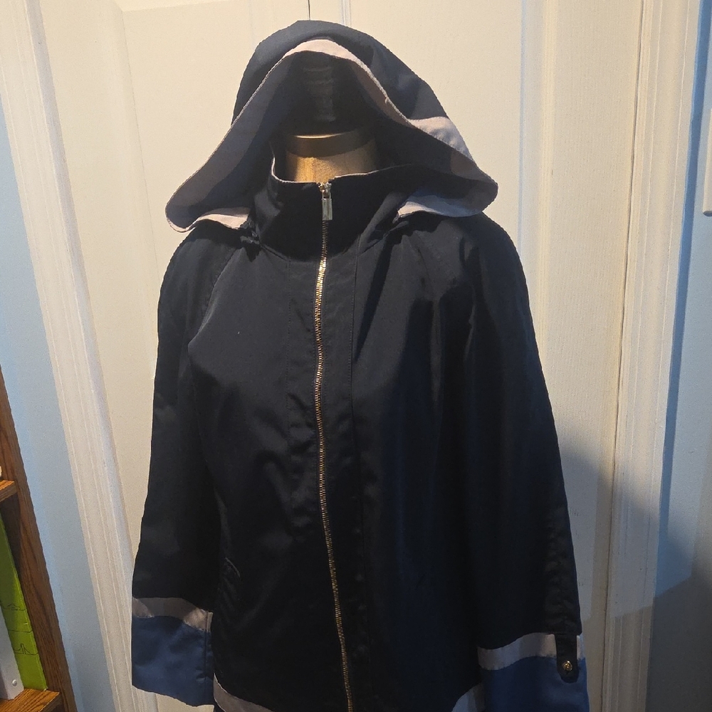 Jones New York Navy and Tan Jacket